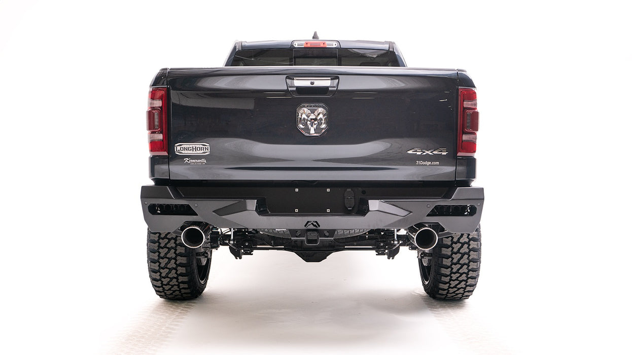 Fab Fours DR19-E4251-1 Vengeance Rear Bumper; 2 Stage Black Powder Coated; w/Sensors; - Truck Part Superstore