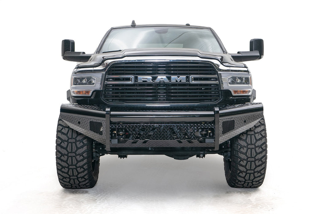 Fab Fours DR19-S4461-1 Black Steel Front Bumper; w/No Guard; - Truck Part Superstore