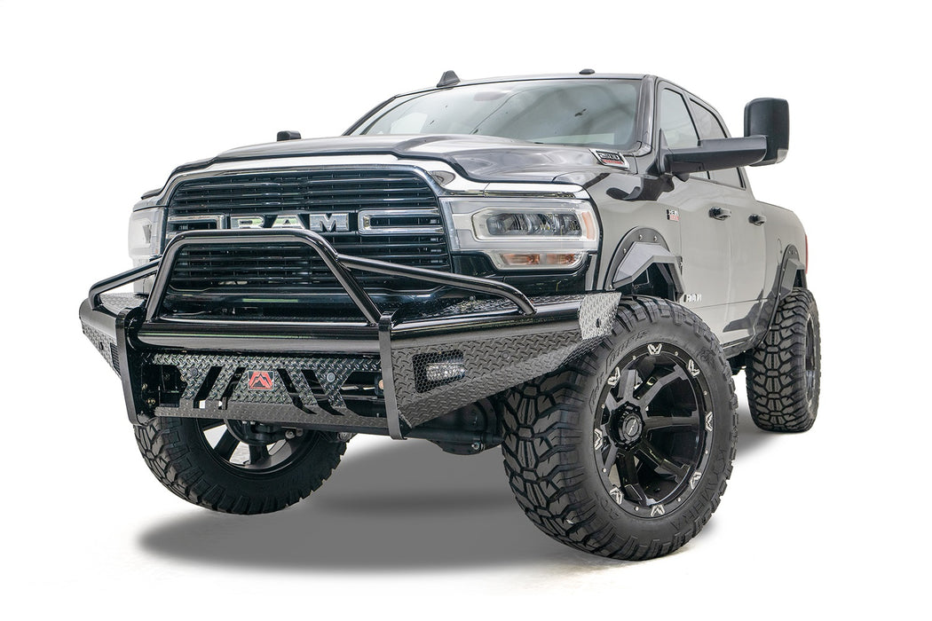 Fab Fours DR19-S4462-1 Black Steel Front Bumper; w/Pre-Runner Guard; - Truck Part Superstore