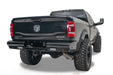 Fab Fours DR19-T4450-1 Black Steel Rear Bumper; - Truck Part Superstore