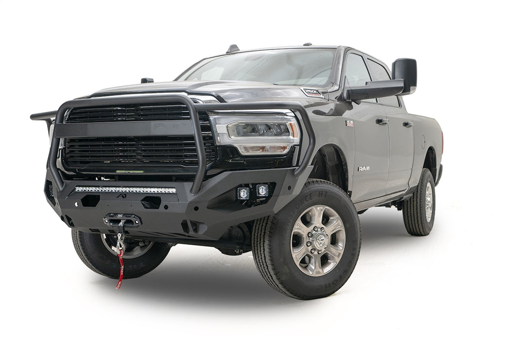 Fab Fours DR19-X4450-1 Matrix Front Bumper; w/Full Guard; Plate Steel; - Truck Part Superstore