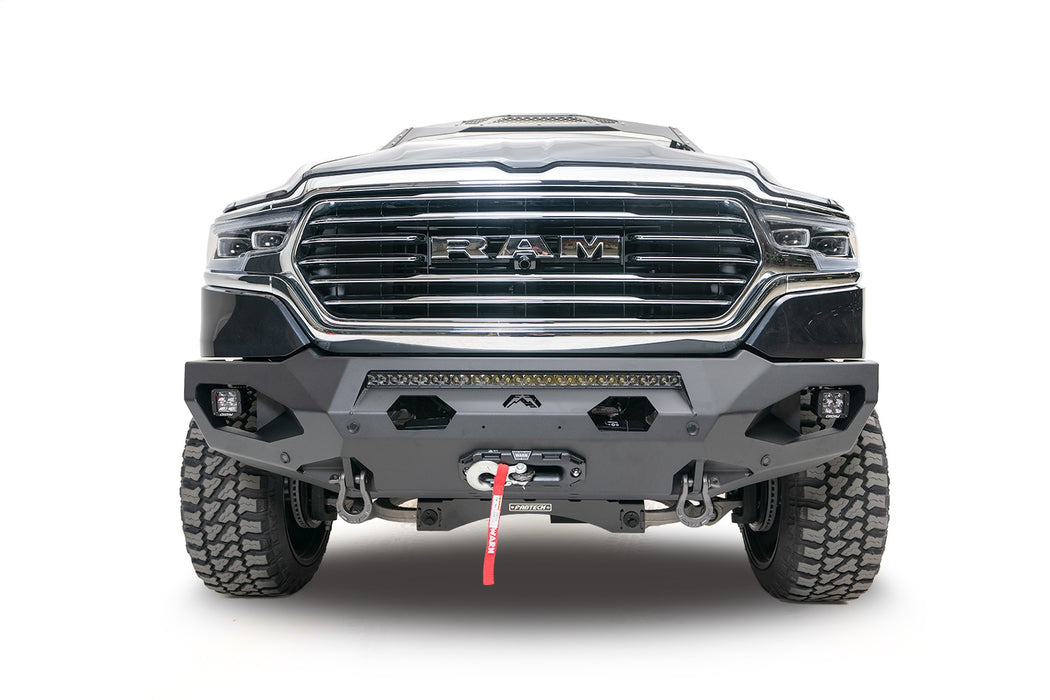 Fab Fours DR19-X4251-1 Matrix Front Bumper; 2 Stage Black Powder Coat; 7/8 in. D-Ring Mounts; No Guard; - Truck Part Superstore