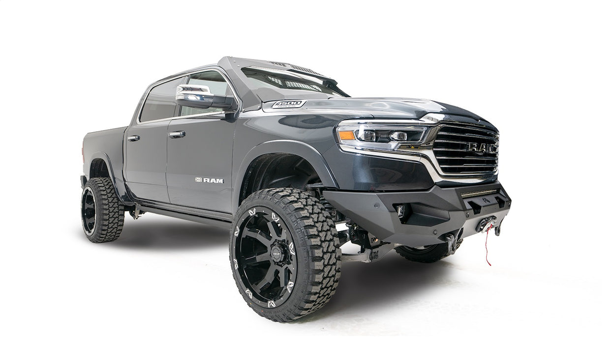 Fab Fours DR19-X4251-B Matrix Front Bumper; Uncoated/Paintable; 7/8 in. D-Ring Mounts; No Guard; - Truck Part Superstore