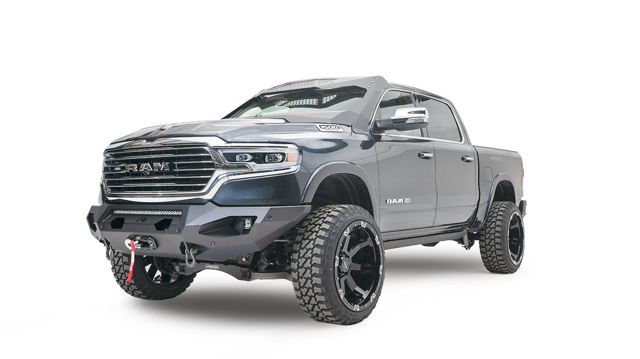 Fab Fours DR19-X4251-1 Matrix Front Bumper; 2 Stage Black Powder Coat; 7/8 in. D-Ring Mounts; No Guard; - Truck Part Superstore