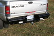 Fab Fours DR94-T1650-1 Black Steel Ranch Rear Bumper; 2 Stage Black Powder Coated; - Truck Part Superstore