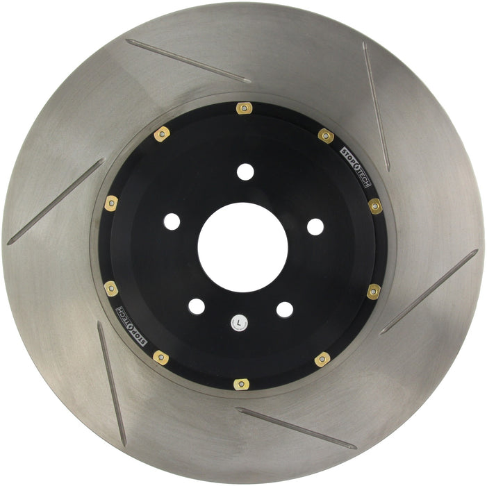StopTech 129.42124.13 StopTech AeroRotor 2 Piece Black Hat No Rotor Coating Slotted; Rear Left - Truck Part Superstore