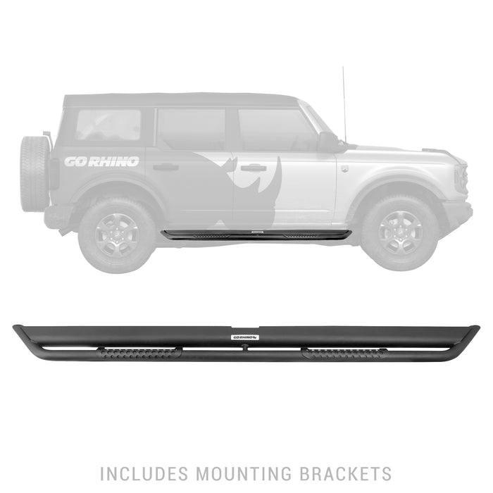 Go Rhino DS4129T Dominator Xtreme DS Side Steps with Rocker Panel Mounting Bracket Kit - Truck Part Superstore