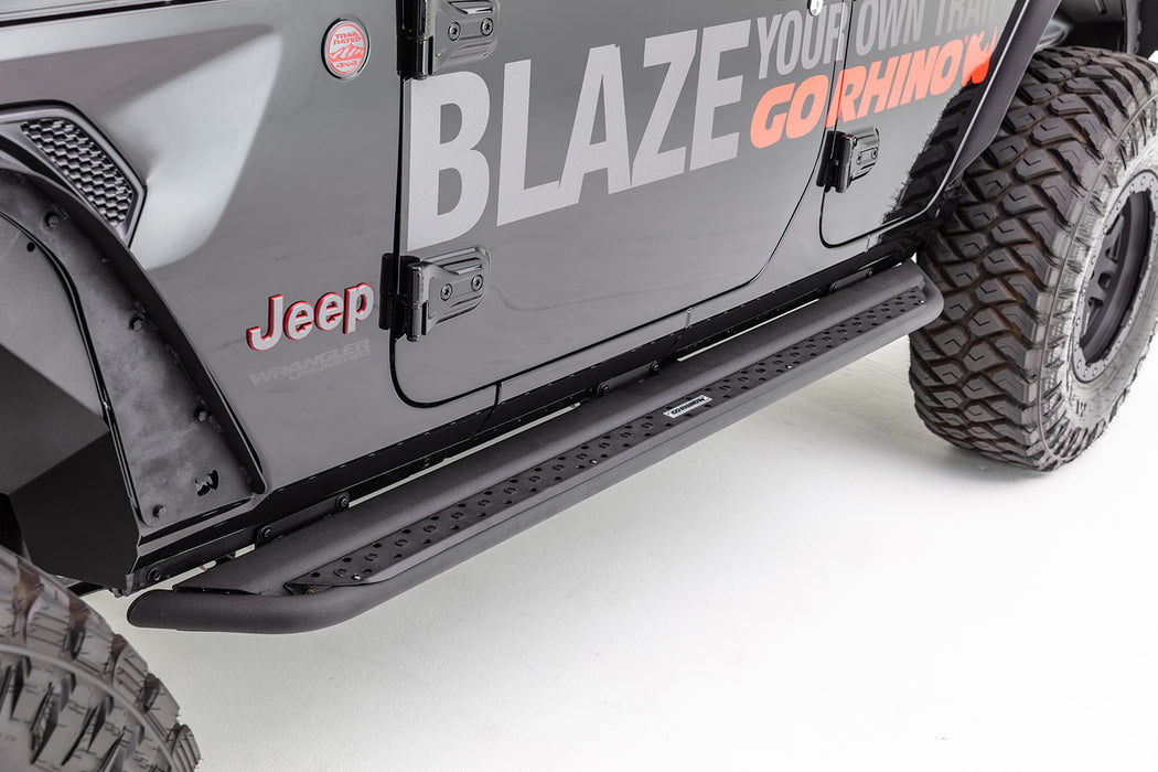 Go Rhino DSS4155T Dominator Xtreme DSS Side Steps with Rocker Panel Mounting Bracket Kit - Truck Part Superstore