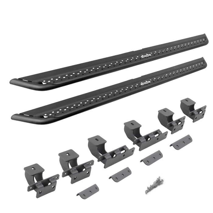 Go Rhino DSS4129T Dominator Xtreme DSS Side Steps with Rocker Panel Mounting Bracket Kit - Truck Part Superstore