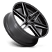 DUB 1PC S267260084+25 S267 26X10 6X5.5 G-BLK MILL 25MM - Truck Part Superstore