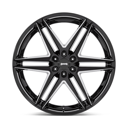 DUB 1PC S267260084+25 S267 26X10 6X5.5 G-BLK MILL 25MM - Truck Part Superstore