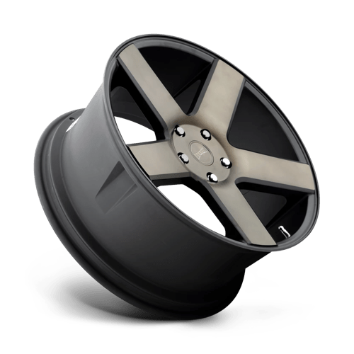 DUB 1PC S116229590+13 S116 22X9.5 5X115 MT-BLK-DDT 13MM - Truck Part Superstore