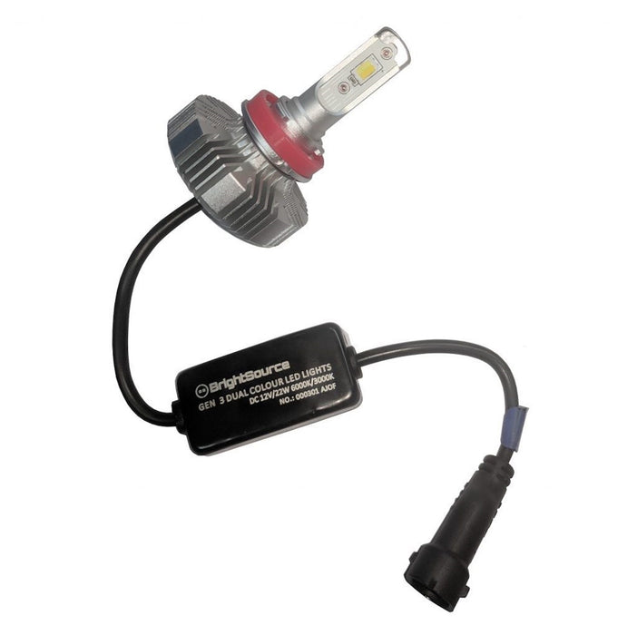 BrightSource 96522 DUO Led Fog Light Bulbs; Twin Pack; 5202 / PS24W / PS24X; 12v DC; 22W; 6000K; - Truck Part Superstore