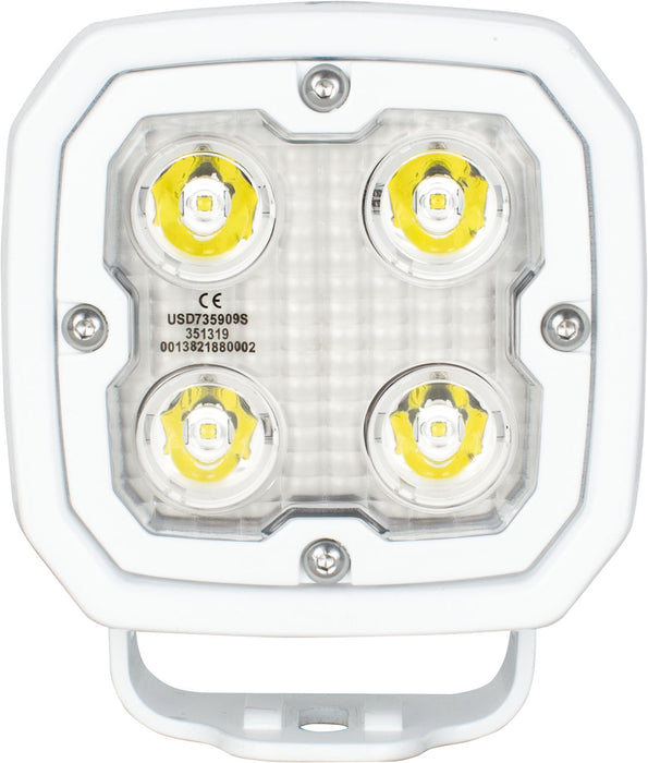 Vision X Lighting 9891477 Duralux Work Light 4 LED 10 Degree. White Housing - Truck Part Superstore