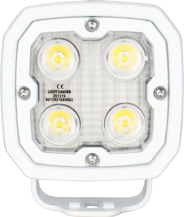 Vision X Lighting 9891491 Duralux Xe Work Light 4 LED 40 Degree. White Marine Grade Paint - Truck Part Superstore