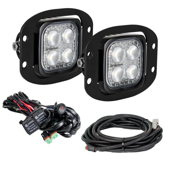 Vision X Lighting 9933115 Flush Mount Reverse Light Kit With Harness And Adjustable Brackets - Truck Part Superstore