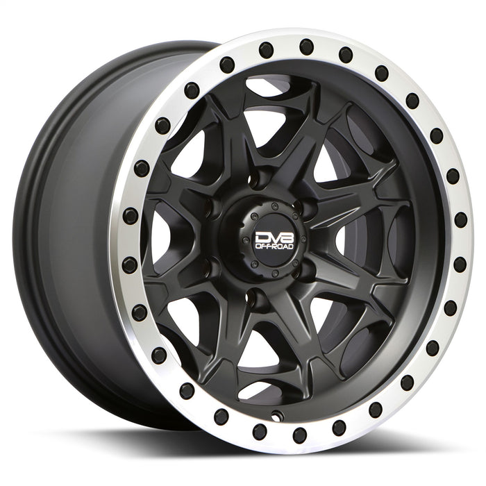 DV8 Offroad 886B-7907312 886 Simulated BeadLock Matte Black 17X9 5X127 -12MM DV8 Offroad - Truck Part Superstore