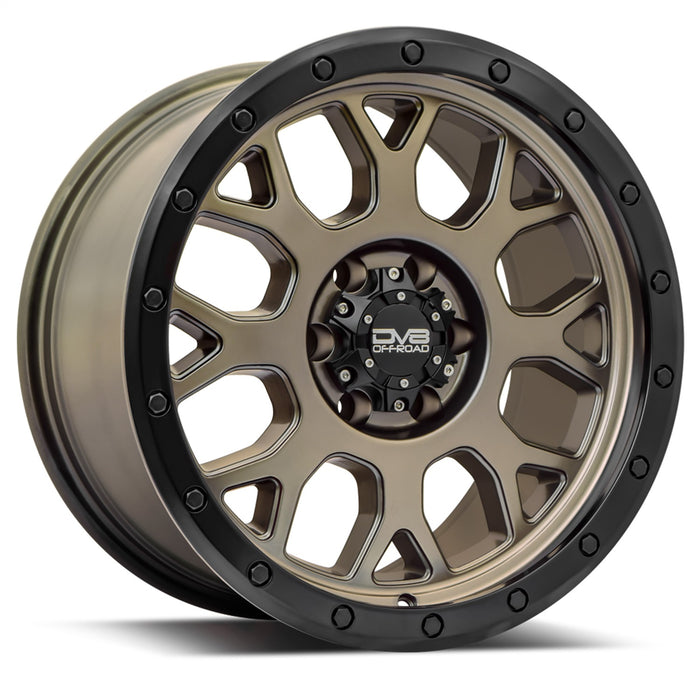 DV8 Offroad 887A-7906920 887 Simulated BeadLock Matte Gold 17X9 6X120 +20MM DV8 Offroad - Truck Part Superstore