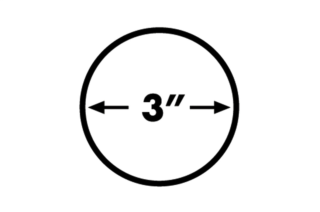 Dee Zee DZ370321 UltraBlack Powder Coated Steel Side Steps 3 in. Round Cab Length; - Truck Part Superstore