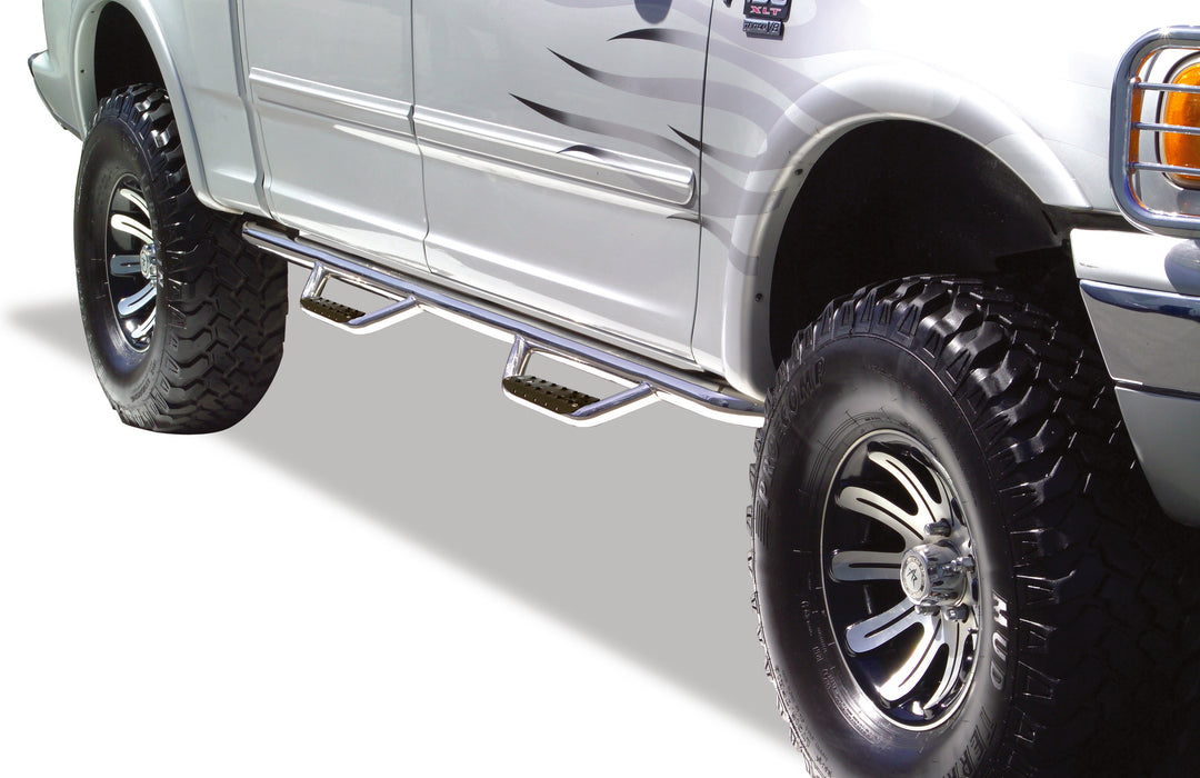 Go Rhino D24150PS Dominator Classic D2 Side Steps with Mounting Brackets Kit - Truck Part Superstore
