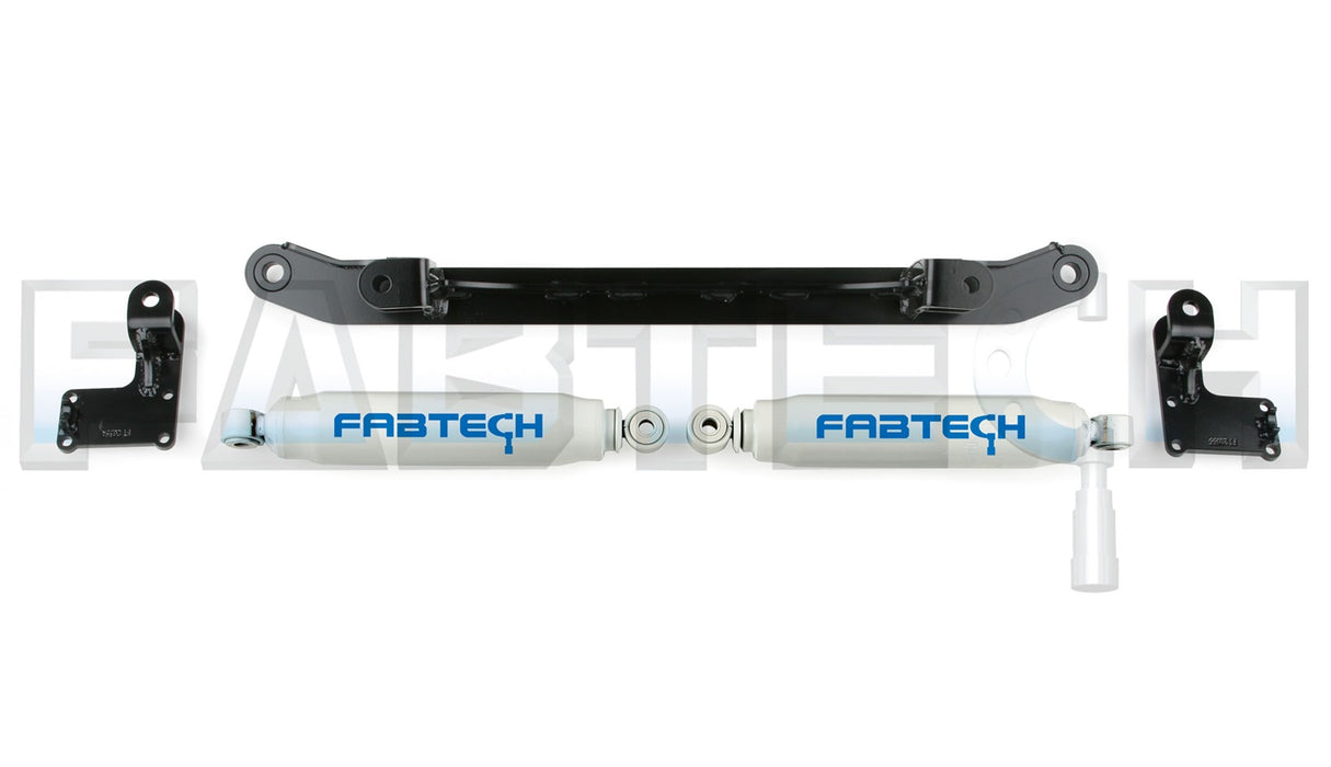 Fabtech FTS8000 Steering Stabilizer Kit; Dual; Utilizes OE Bracket; - Truck Part Superstore