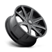 DUB 1PC S109208538+30 S109 20X8.5 5X4.5/5.0 GL-BLK-MIL 30MM - Truck Part Superstore