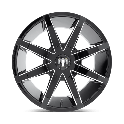 DUB 1PC S109208502+35 S109 20X8.5 5X4.25/4.5 GL-BLK-MIL 35MM - Truck Part Superstore