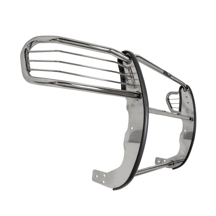 TrailFX E0003S Polished Stainless Steel With Brush Guard Without Skid Plate Without Step Plate - Truck Part Superstore