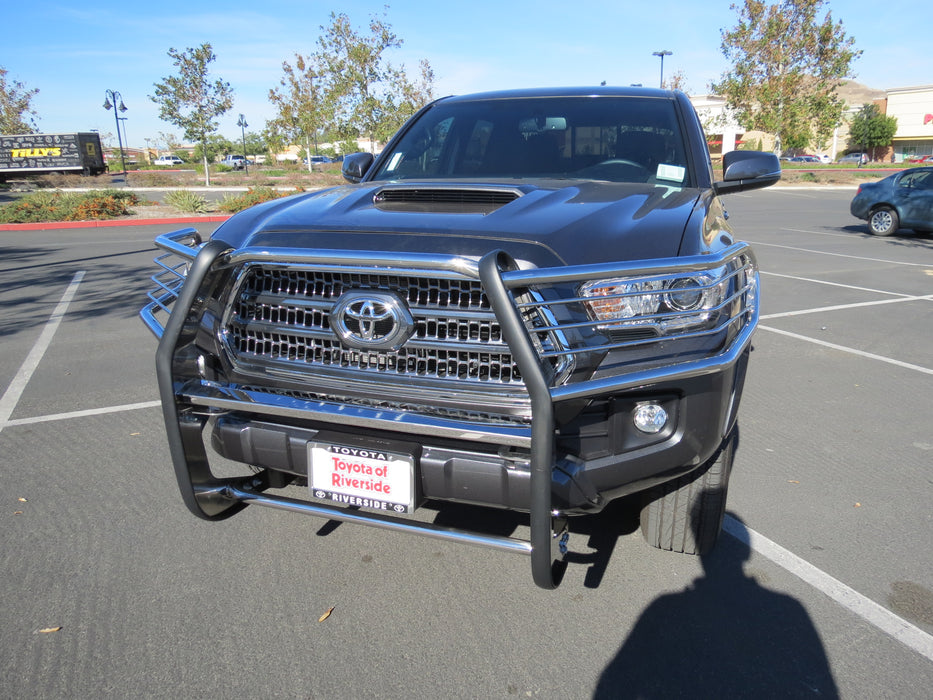 TrailFX E0029S Polished Stainless Steel With Brush Guard Without Skid Plate Without Step Plate - Truck Part Superstore