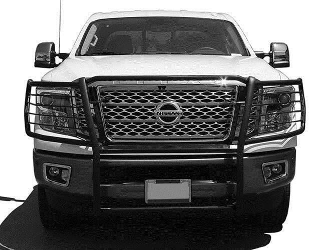 TrailFX E0031B Powder Coated Gloss Black Steel W/Brush Guard W/O Skid Plate W/O Step Plate - Truck Part Superstore