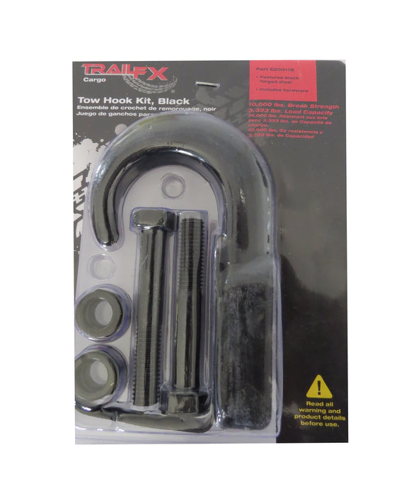 TrailFX E20011B Functional/ 10000 Lb Cap Universal Black Forged steel Single W/Mounting Hardware - Truck Part Superstore
