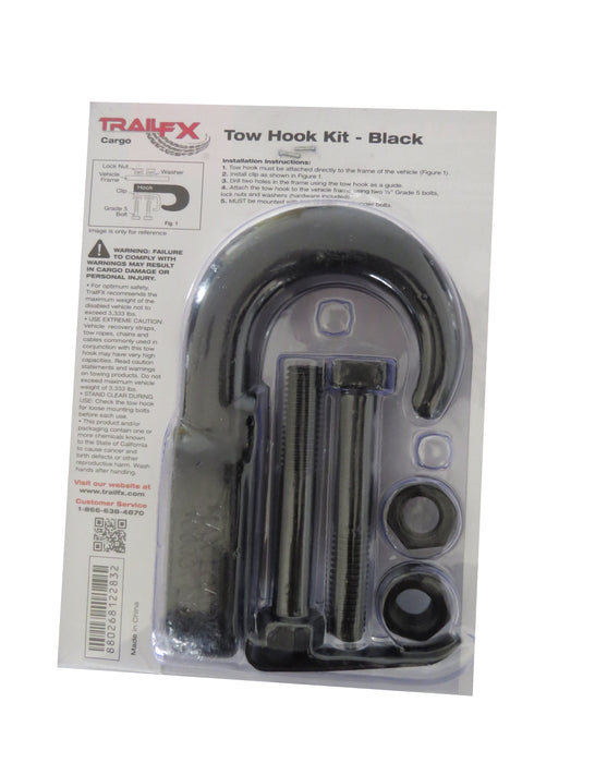 TrailFX E20011B Functional/ 10000 Lb Cap Universal Black Forged steel Single W/Mounting Hardware - Truck Part Superstore