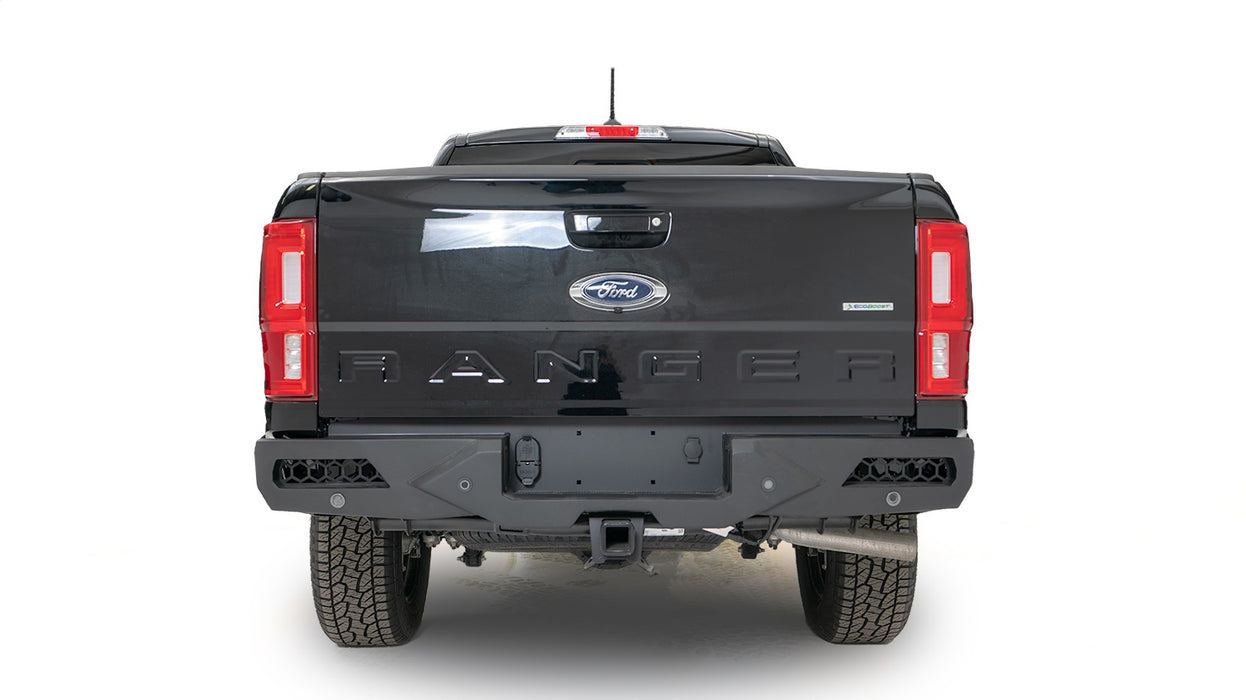 Fab Fours FR19-E4851-B Vengeance Rear Bumper; Uncoated/Paintable; w/Sensors; - Truck Part Superstore