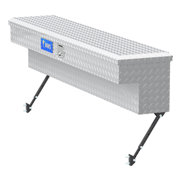 UWS EC30111-MK2 Bright Aluminum 60in. Truck Side Tool Box with Space-Saving Legs - Truck Part Superstore