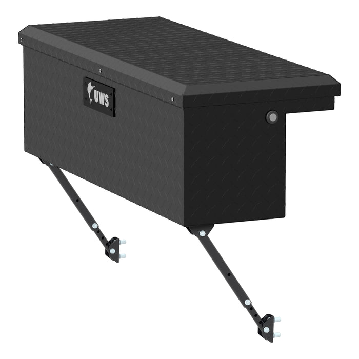 UWS EC30363-MK2 Matte Black Aluminum 36in. Truck Side Tool Box with Low Profile; Space-Saving Le - Truck Part Superstore