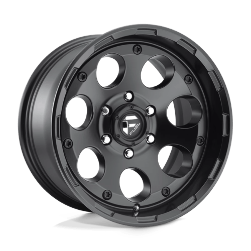 Fuel 1PC D60817908345 D608 17X9 6X5.5 MT-BLK -12MM - Truck Part Superstore
