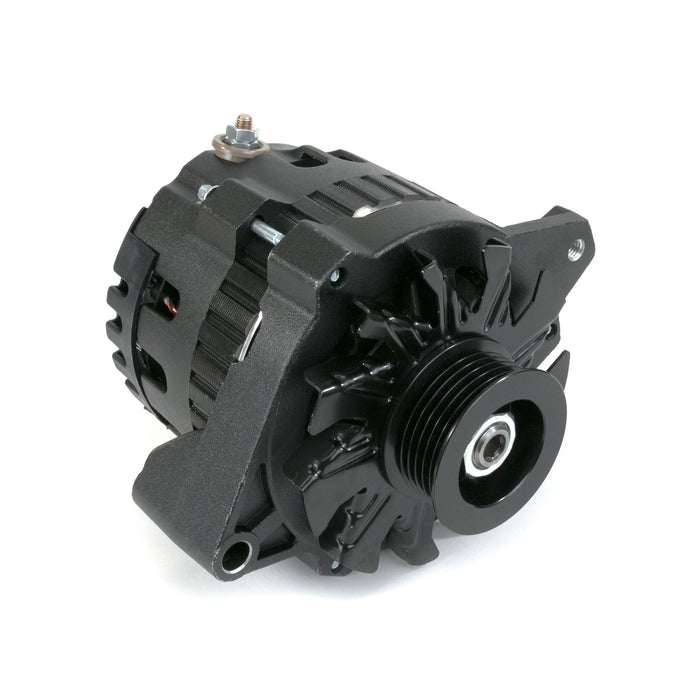 Top Street Performance ES1006BK Black GM CS130 Style 160 Amp Alternator with Serpentine Pulley - Truck Part Superstore