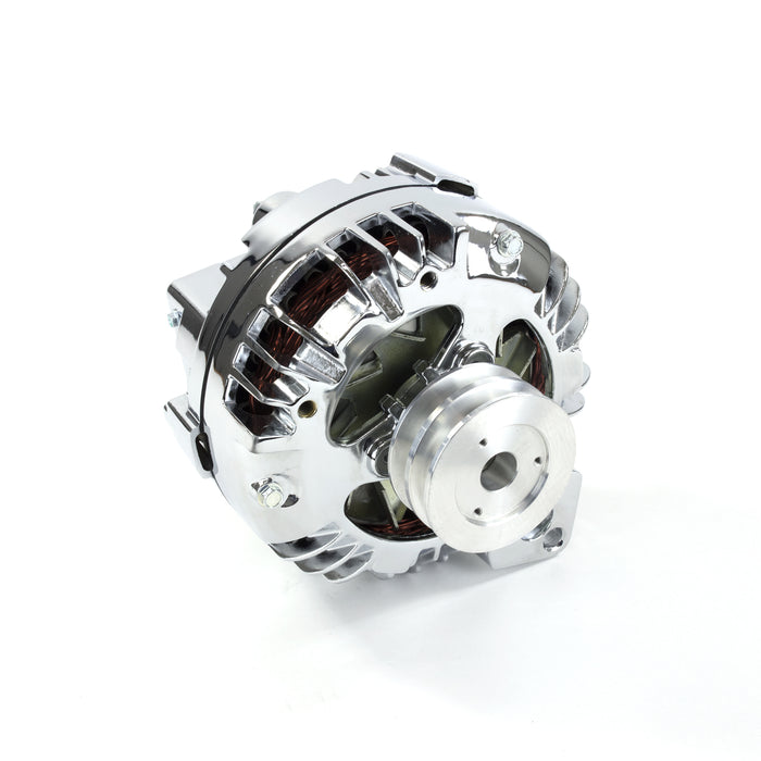 Top Street Performance ES1013C Chrysler Style 100 Amp Chrome V-belt Alternator. - Truck Part Superstore
