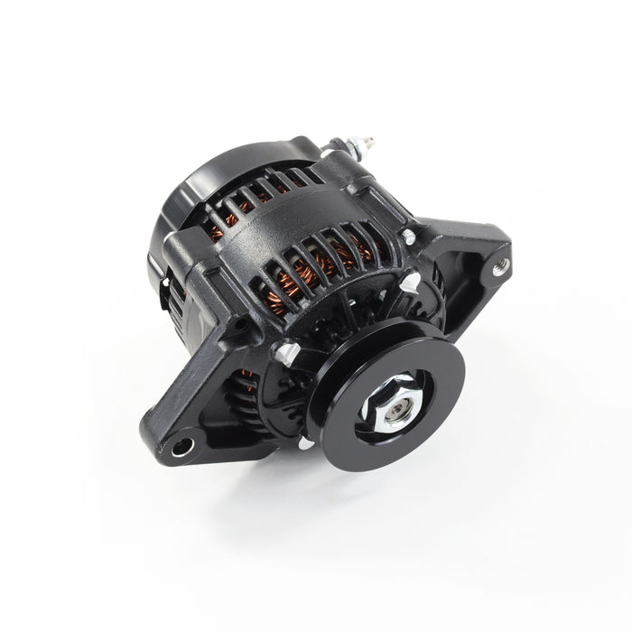 Top Street Performance ES1014BK Black Denso Race Style 90 Amp Alternator with 3/8" V-Belt Pulley. - Truck Part Superstore