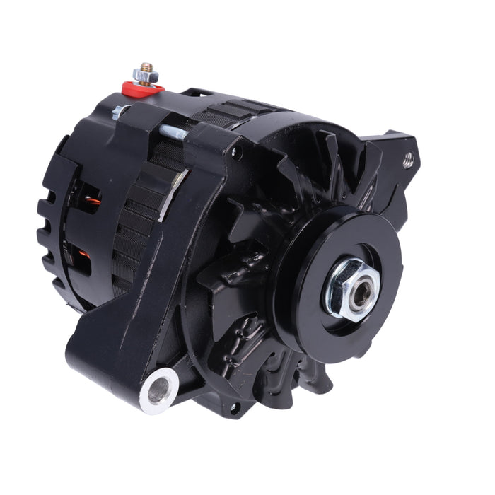 Top Street Performance ES1022BK Black GM CS130 Style 220 Amp Alternator with V-Belt Pulley. - Truck Part Superstore