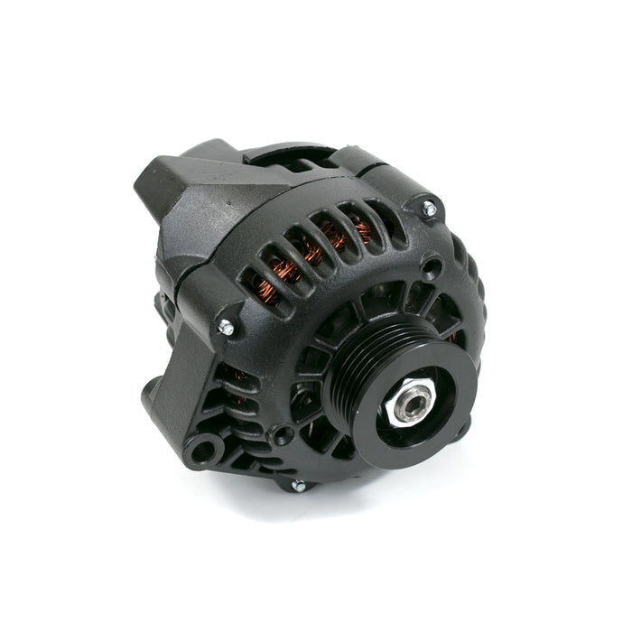 Top Street Performance ES1025BK Black GM LS Car CS130D Style 180 Amp Alternator with Serpentine Pulley - Truck Part Superstore