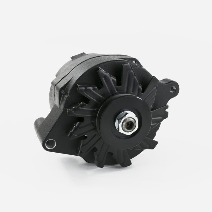 Top Street Performance ES1031BK Black Ford 1G Style 110 Amp Alternator with V-Belt Pulley. - Truck Part Superstore