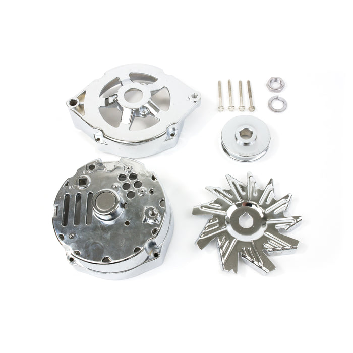 Top Street Performance ES1091C Chrome GM 10SI Style Alternator Dress-Up Kit - Truck Part Superstore