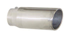 Pypes Performance Exhaust EVT305 Exhaust Tail Pipe Tip 3 in ID x 5 in OD x 18 in L 5 in Tip Bolt On Hardware Not Incl Polished 304 Stainless Steel Pypes Exhaust - Truck Part Superstore
