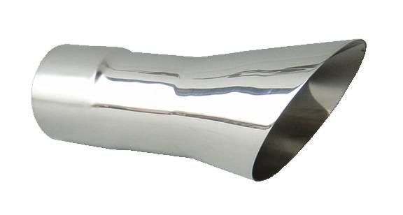 Pypes Performance Exhaust EVT34 Exhaust Tail Pipe Tip Set 68-72 Olds 442 2.5 in Trumpet Clamp On Hardware Not Incl Polished 304 Stainless Steel Pair Pypes Exhaust - Truck Part Superstore