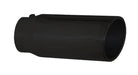 Pypes Performance Exhaust EVT407B Exhaust Tail Pipe Tip 4 in ID x 7 in OD x 18 in L Bolt On Hardware Not Incl Black Finish 304 Stainless Steel Pypes Exhaust - Truck Part Superstore