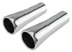 Pypes Performance Exhaust EVT40 Exhaust Tail Pipe Tip Set 66-68 GTO 2.5 in To 3.5 in Slip Fit Trumpet Clamp On Hardware Not Incl Polished 304 Stainless Steel Pair Pypes Exhaust - Truck Part Superstore