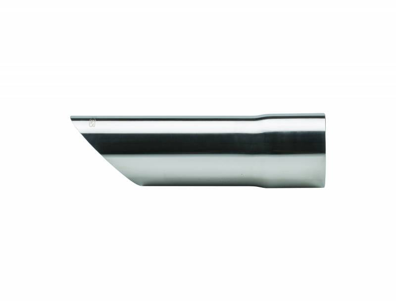Pypes Performance Exhaust EVT49 Exhaust Tail Pipe Tip Set 2.5 in Angle Cut x 9 in L Clamp On Hardware Not Incl Polished 304 Stainless Steel Pair Pypes Exhaust - Truck Part Superstore