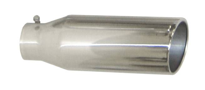 Pypes Performance Exhaust EVT506-18 Exhaust Tail Pipe Tip 5 in ID x 6 in OD x 18 in L Bolt On Hardware Not Incl Polished 304 Stainless Steel Pypes Exhaust - Truck Part Superstore