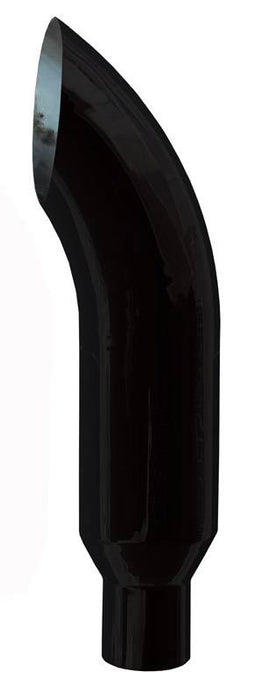 Pypes Performance Exhaust EVT508-36TOB Exhaust Stack Pipe Turnout 5 in OD x 8 in x 36 in L 8 in Tip Clamp On Hardware Not Incl Black Finish 304 Stainless Steel Pypes Exhaust - Truck Part Superstore